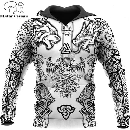 Beautiful Vikings Tattoo 3D Printed Hoodie Harajuku Fashion Sweatshirt women for men Casual Jacket Pullover sudadera hombre
