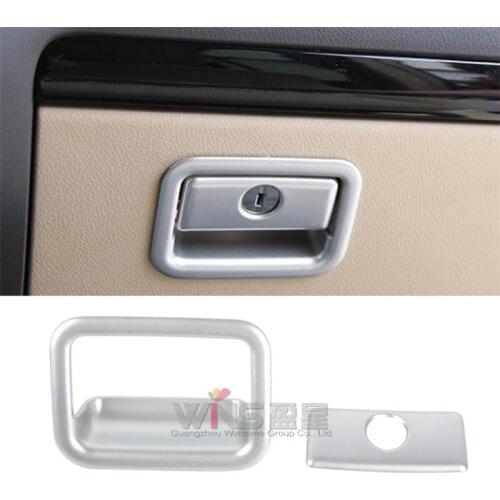 Interior Glove Box Cover Trim 2010-2019 Chrome Car styling Accessories For Toyota Land Cruiser 150 Prado LC150 FJ150