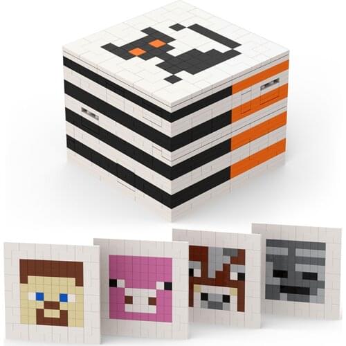 MOC Magic Box Decryption Box Puzzle Building Block Model Kids Toys DIY Brick Parts Intelligence Rducation Toys Children Gifts