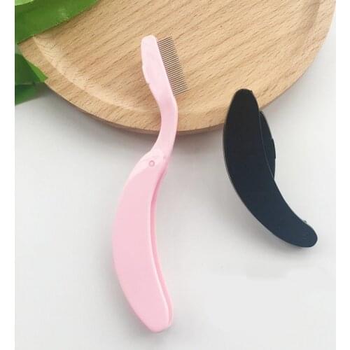 1Pcs Womens Eyelash Comb Lash Separator Mascara Lift Curl Metal Brush Beauty Makeup Beauty Lashes Essential Tool Gift