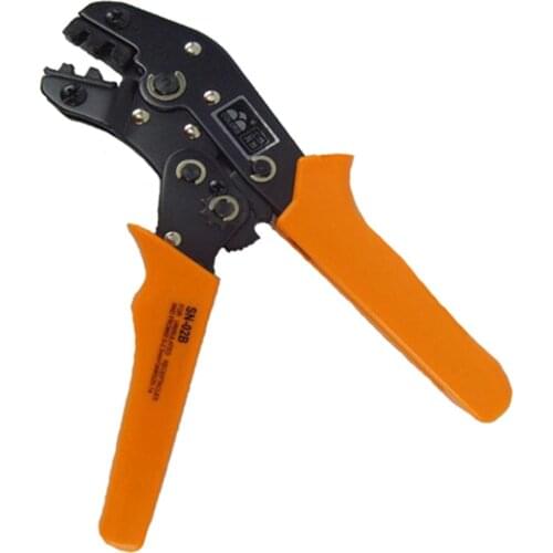 20-13AWG 0.5-2.5mm² Non-insulated Tabs and Receptacles Ratchet Crimping Plier