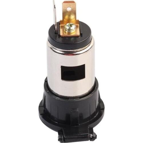 12V/24V Car Auto Motorcycle Cigarette- Lighter Female Socket Base for Car Charger