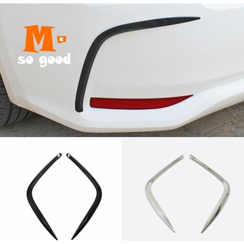 For Toyota Corolla Sedan 2019 2020 Exterior Accessories Car Rear Back Tail Fog Light Lampshade Frame Cover ABS Carbon Trim 2pcs