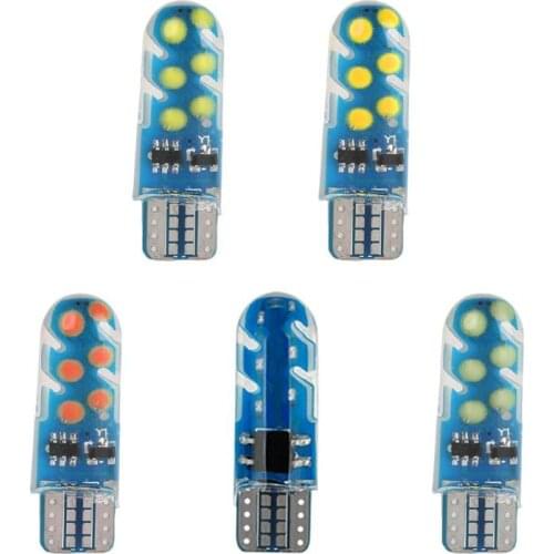 2pcs T10 W5W Strobe Flashing 12SMD LED Bulbs for Car Reverse Instrument Panel Lights Auto Clearance Lamp Bulbs