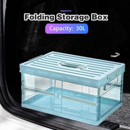 30L Car Storage Box Car Storage Tools Foldable Storage Box For Trunk Multifunctional Folding Storage Box Water Storage Container