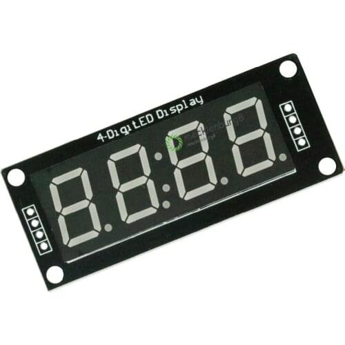 4-Digit LED 0.56" Display Tube (decimal) 7-Segments Blue LED Display TM1637 Clock Double Dots Module 0.56 Inch For Arduino