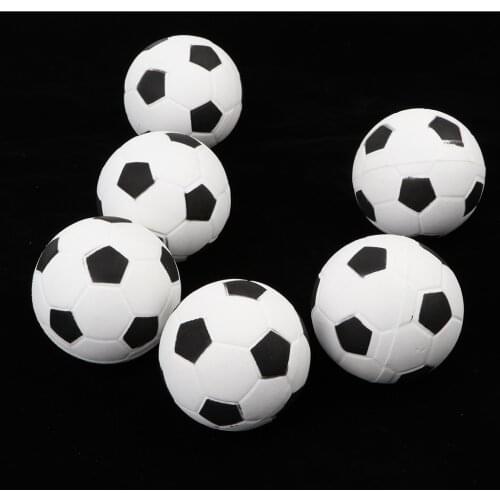6x Mini Foam Sponge Football Indoor Outdoor Soccer Toy - 6 Color Choices