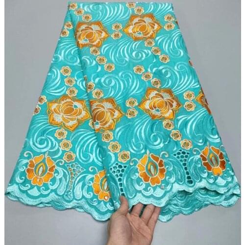 African Fabric Swiss Voile Lace In Switzer 2021 Sewing Material Cotton Brode Fabric For Dress High Quality 5Yard