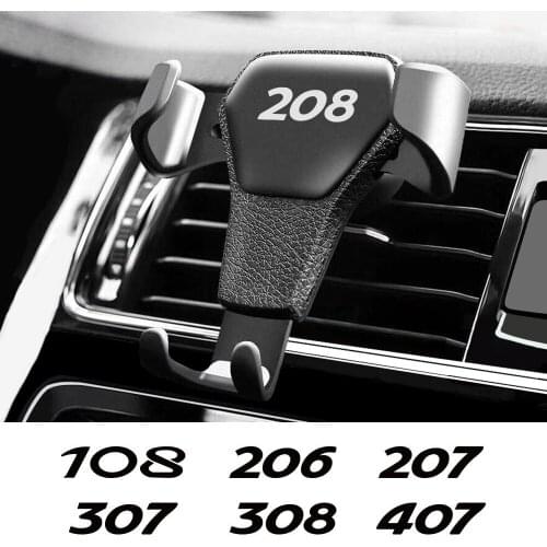 Universal Gravity Auto Phone Holder Car Air Vent Clip Stand For Peugeot 208 207 308 206 307 407 2008 508 3008 5008 Accesorios