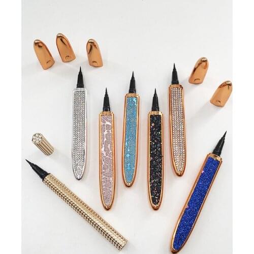 Dhl Free Shipping Magic Lashes Self-Adhesive Black Brown Liquid Eyeliner Pen Eyelashes Tools Waterproof Eye Liner Pencil