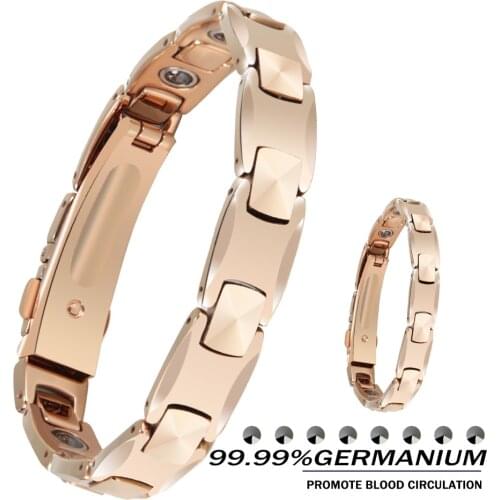 Tungsten steel bracelet germanium bracelet travel couples bracelet to ease hand pain energy bracelet
