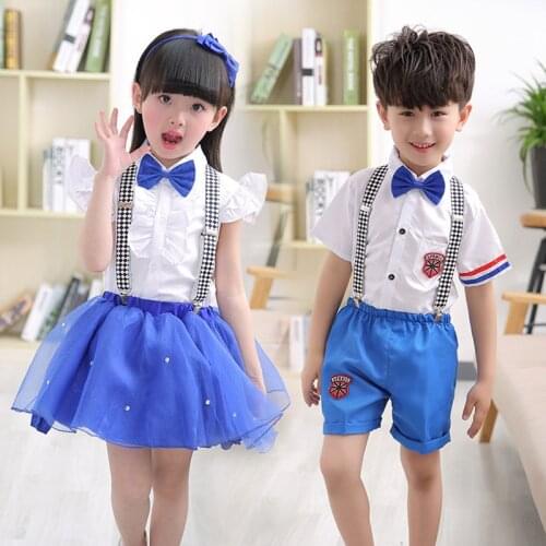 Childrens Costumes Choir Clothes Uniforms Boys & Girls Childrens Costumes Kindergarten Dance Costumes Bib