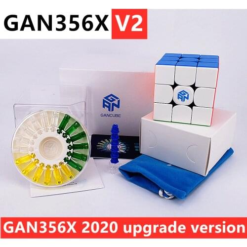 GAN356X V2 magnetic 3x3x3 magic cube 3x3 speed cube puzzle GAN356 X cubo magico GAN 356 X gans 3x3x3 cube