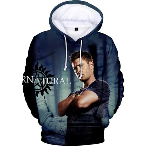 Sidno Hot Sale Supernatural 3D Hoodies Men/Women Fashion Casual Streetwear 3D Print Supernatural Sweatshirts