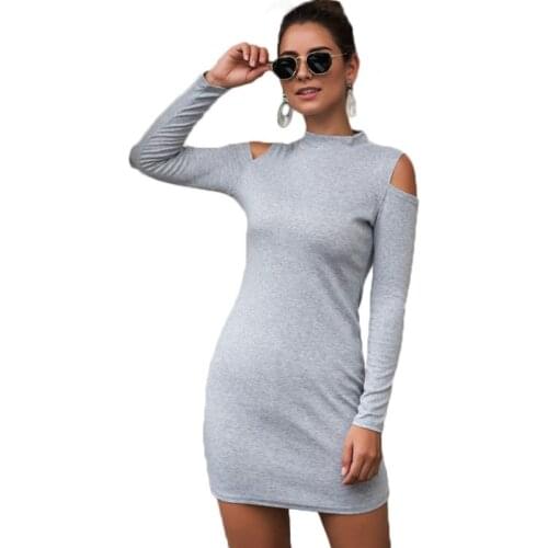 Модные трикотажные платья JALIFUNI China At AliExpress