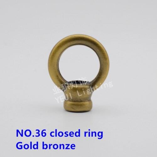 NO.36 ring gold bronze rings with teeth Load hook Closed hook Lighting accessories DIY