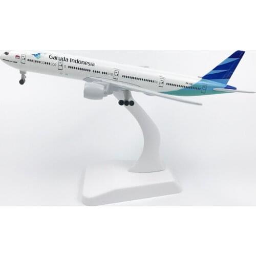20cm Alloy Aircraft Model Garuda B777 Plane Model Diecast Aircraft Toys Airplane Airliner Kid Gifts Collectible