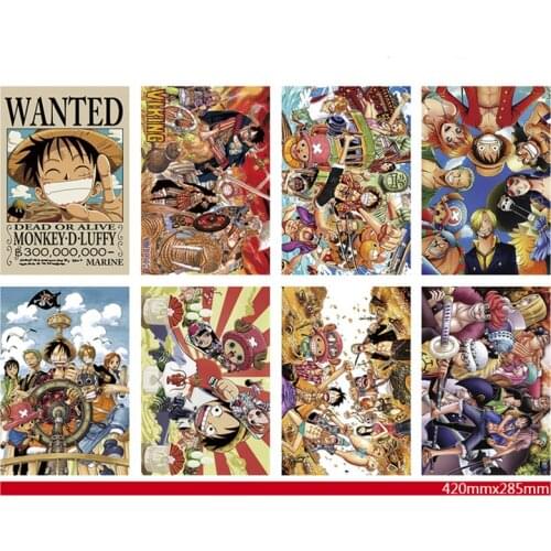 2019 One Piece Tokyo Ghouls Japanese Anime Wall Hanging Poster Home Art Decoration