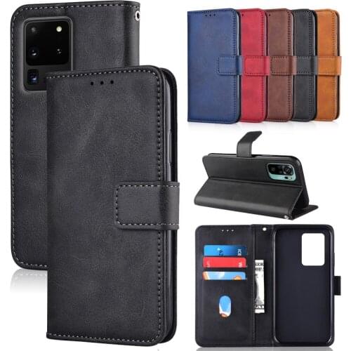 Leather Case for Samsung S21 S20 FE S10 S9 S8 Plus S7 S5 Case For Galaxy J2 Pro J3 J4 J5 J7 J6 Plus 2016 2017 2018 Wallet Cover