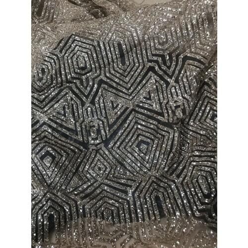 Best selling Nigerian Lace Fabric with glued glitter J-117810 african Lace Fabric with glitter