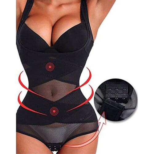 M-4XL Spring New Trendy Waist Trainer Slimming Corset Womens Large Size Tunics Tummy Control Body Top Tight Shapewear Bodysuit