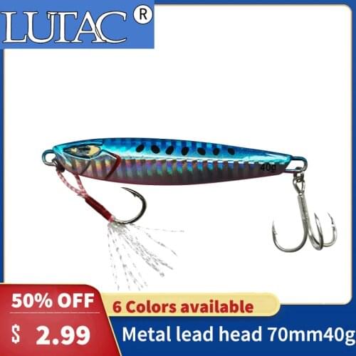 LUTAC Metal spoon lure 2020 fishing lures Lures fishing metal Metal vibe lures 70mm 40g