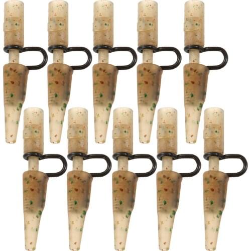 10PCS/20PCS Safety Lead Clips Set Clips Swivel Snap Connector Carp Fishing Equipment Tackle Accessories Tail Rubber Tube Pesca