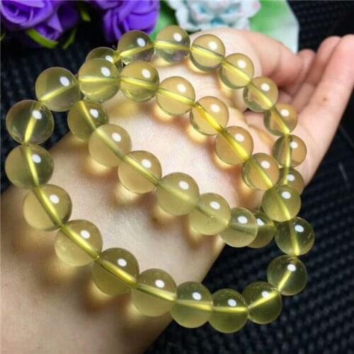Genuine Natural Citrine Quartz Crystal Marquise Beads Bracelet 10mm AAA
