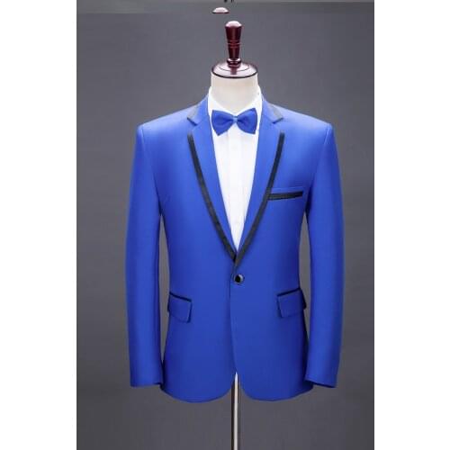 Worldwide Popular Gangnam Style Tuxedo Jacket PSY Blue Suit Cosplay Costume