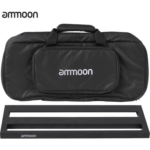 Ammoon DB-2 Portable Guitar Pedal Board Aluminum Alloy with Carrying Bag Tapes Straps Guitar Effect Pedal for guitar accessories