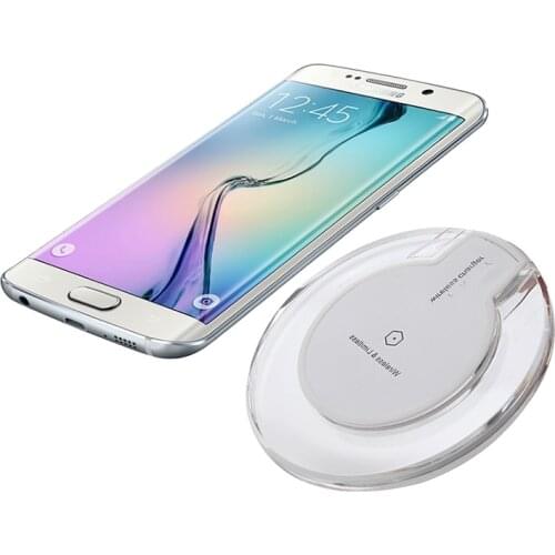 Transparent Wireless Fast Charging Battery Charger For Power Bank Case For Samsung Galaxy S8 Plus S7 S6 Edge Note 5