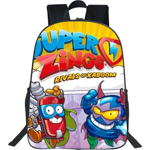 Super Zings Backpack Fashion Cartoon Multifunctional Children Bags Kids School Bag Teen Rucksack Boys Girl Bag Bookbag Mochila
