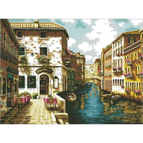 Trip to Europe patterns Counted Cross Stitch 11CT 14CT 18CT DIY Chinese Cross Stitch Kits Embroidery Needlework Sets
