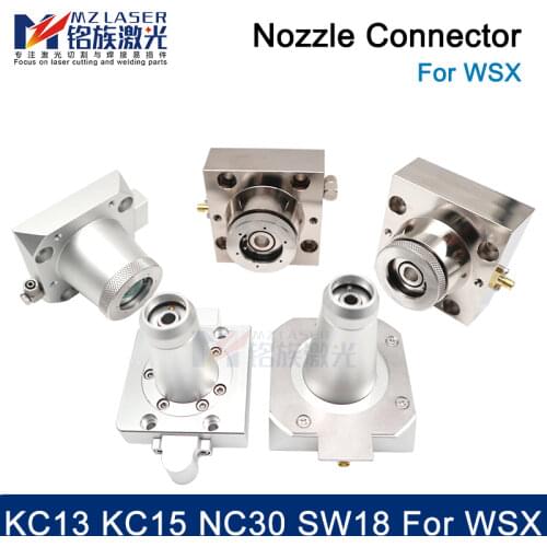 WSX szworthing fiber metal cutting machine head spare parts laser nozzle ceramic connector capacitive sensor transducer