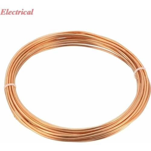 1pc Refrigeration Tubing 1.6mm OD 0.6mm ID 6.5Ft Length Copper Tubing Coil