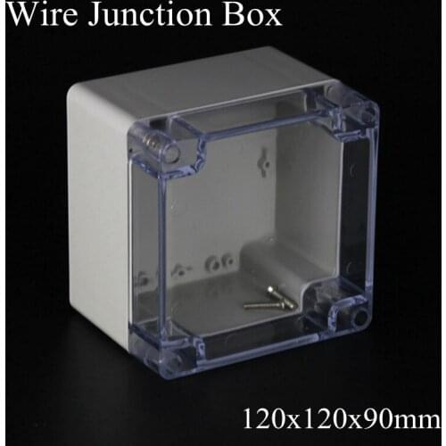 120x120x90mm ABS IP65 Waterproof Plastic Wire Junction Box Transparent Enclosure Clear Project Case Electronic Terminal