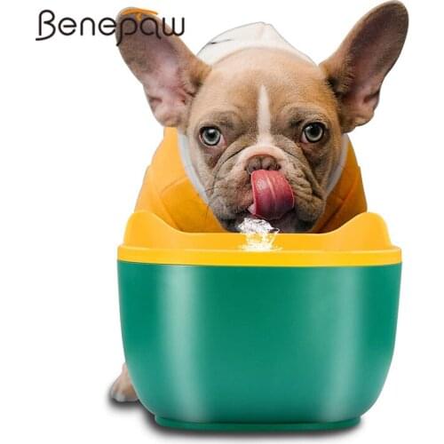 Benepaw Automatic Dog Cat Fountain 2.5L Large Capacity Safe Pet Water Dispenser Ultra-Quiet Intelligent Pump 3 Filtration System