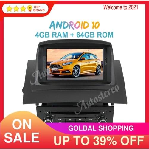 Android 10 4GB+64GB Car DVD Player GPS Navigation For Renault Megane 2 Fluence 2002-2009 Auto Stero Multimedia player Head Unit