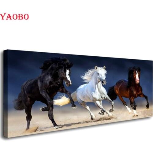 Large DIY Diamond Painting Horse Diamond Embroidery Animal Full Kits Handmade Gift Needlework Rhinestone Mosaic crystal painting