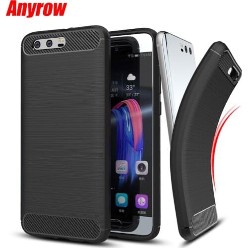 Kolpler case for huawei honor 9 case soft TPU Silicone Carbon Fiber Texture Anti-knock cover for Huawei honor 9 bag Capa house