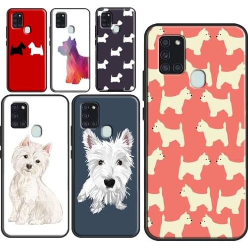 West Highland Terrier Westie Case For Samsung Galaxy A71 A51 A70 A50 A21S A20e A31 A11 A01 A40 A30 A10 M21 M30S M31 A7