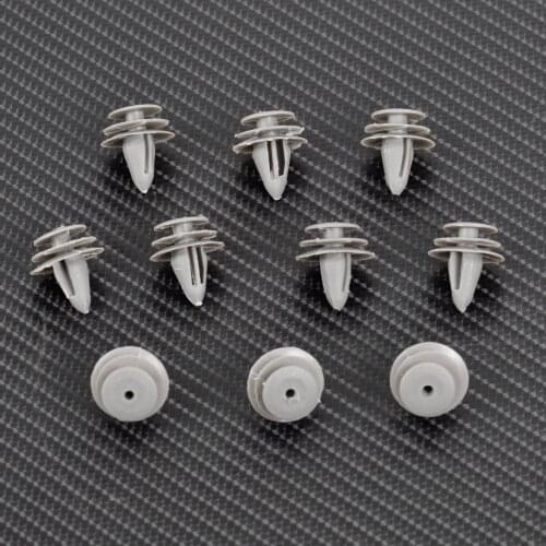 DWCX 10x Nylon Door Trim Panel Clips 01553-07111 for Nissan Altima Infiniti G35 Q45 1997 - 2008 2009 2010 2011 2012 2013 2014