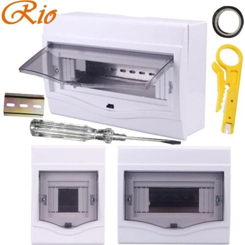 Electrical distribution box home lighting box 2-4/5-8/9-12 ways surface mounted circuit breaker distribution box indoor on wall