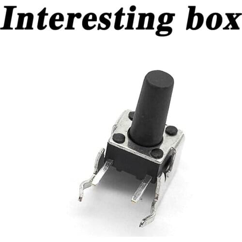 Free shipping TS-D0096*6*11.5 horizontal with stand micro-motion 2 foot side button button DIY handmade accessories
