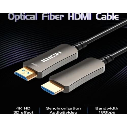 AOC Cable Optical cable HDMI-compatible 2.0 4K@60Hz Cable HDR for HDTV Xiaomi Box Projector PS4 Cable HDMI 10m 15m 30m 50m