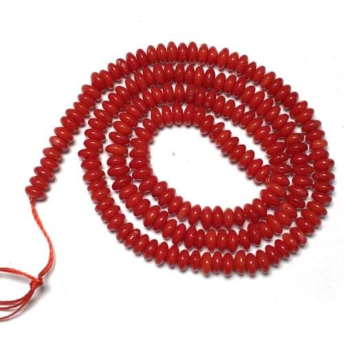 Coral Beads Elliptical Shape Loose Beads Isolation Beads for Jewelry Making DIY for Bracelet Necklace Accessories