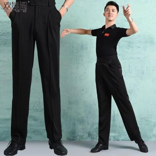 Ballroom Dance pants mens Tango Waltz latin Dancing costumes male Ballroom latin Dance Competition pants