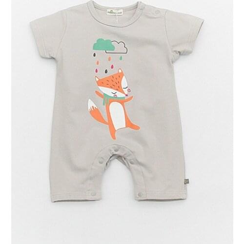 Summer Style Baby Rompers Cartoon Baby Clothes Newborn Boy/Girl Short Sleeve Baby Clothes Candy Color Childrens Jumpsuit
