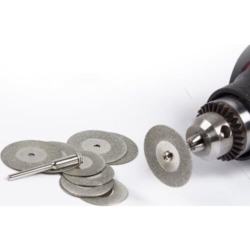 Fixmee 10PCS 16mm Mini Cutting Disc Drill Rotary Tool Accessories Diamond Disc Circular Saw Abrasive Saw Blade Grinding Wheel