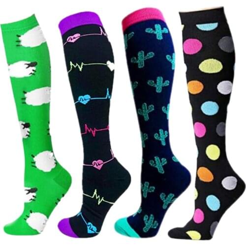 Compression Socks Anti Fatigue Pain Relief Travel Cycling Socks Rugby Basketball Golf Hiking Running For Varicose Veins Men Sock